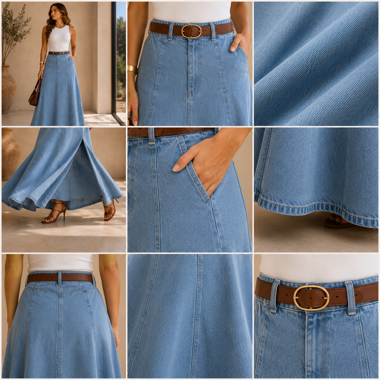 FALDA DEMIN LUXE